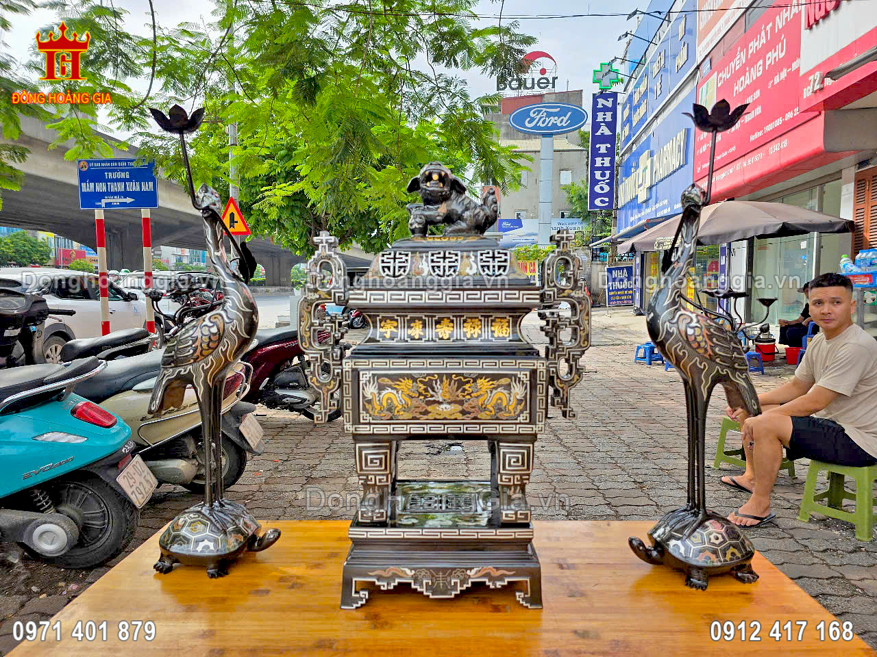 Đồng Hoàng Gia là địa chỉ chế tác đồ thờ cúng bằng đồng khảm ngũ sắc uy tín